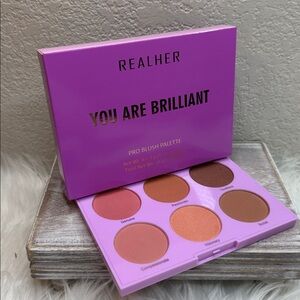 $12 🌙 Realher‎ You Are Brilliant Pro Blush Palette - NEW FULL SZ